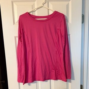 Women's Pink Long Sleeve under scrub top